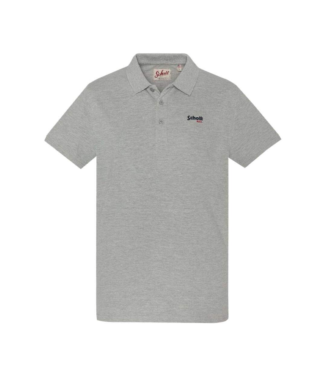 Polo Gris Homme Schott S0022 - S