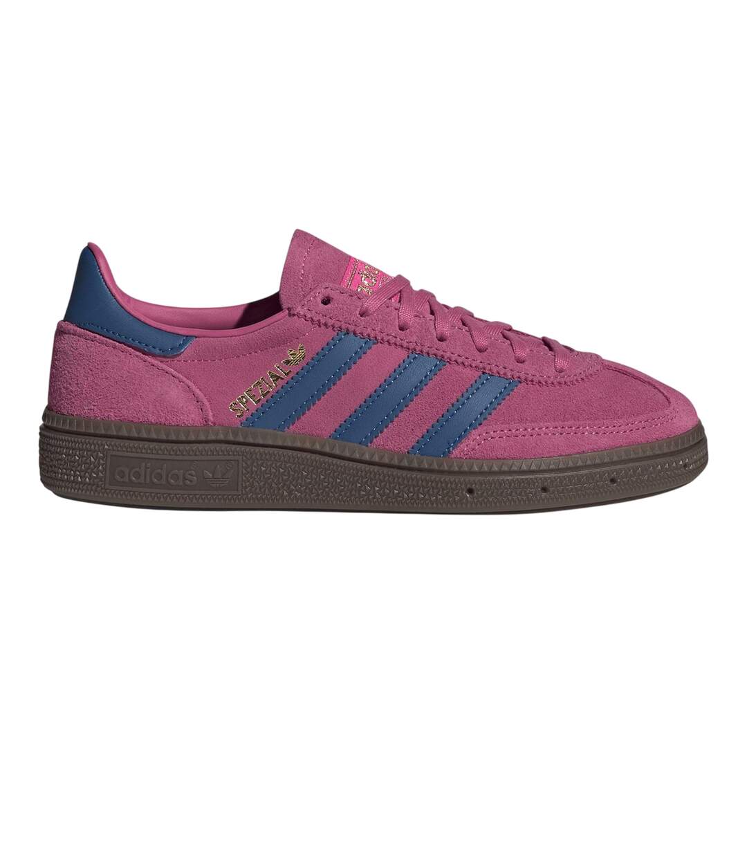 Baskets Handball Spezial Enfant Rose Choc Bleu Adidas-1