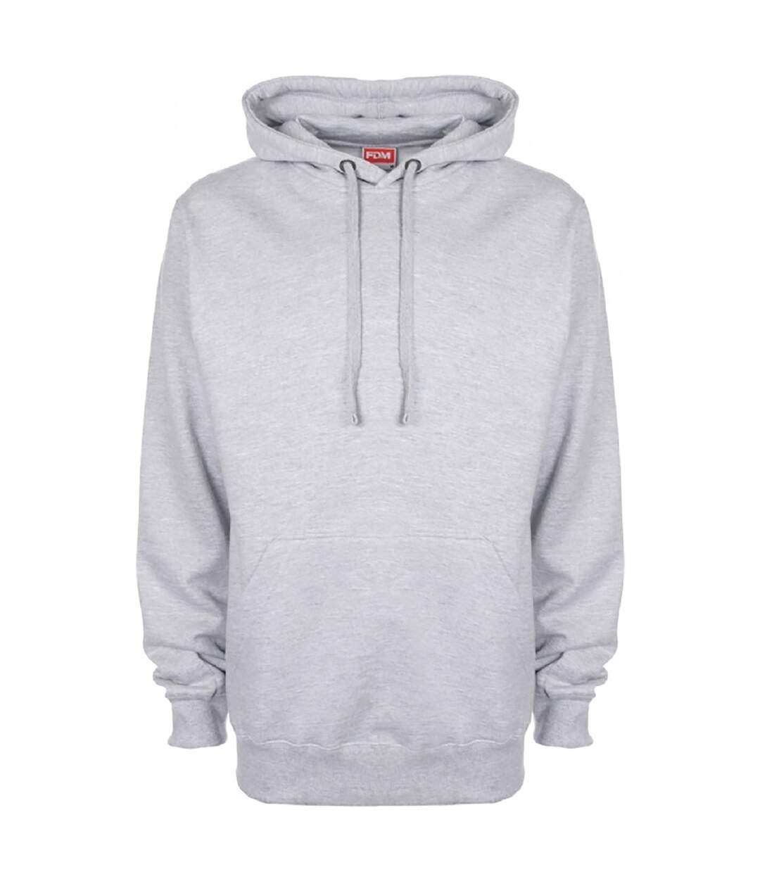 FDM Unisex Plain Original Hooded Sweatshirt / Hoodie (300 GSM) (Heather Grey)
