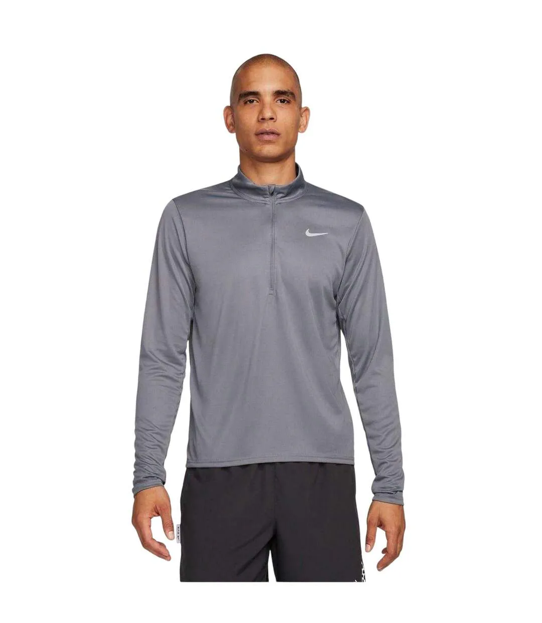 Haut Manches Longues Course À Pied Core Homme Gris Nike-2