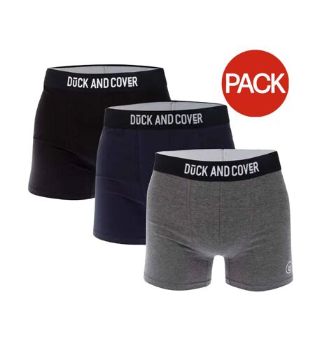 Boxers bronteen homme gris / bleu marine / noir Duck and Cover
