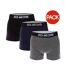 Boxers bronteen homme gris / bleu marine / noir Duck and Cover-1