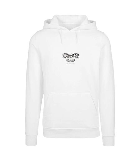 Sweat À Capuche Give Yourself Time Homme Blanc Mister Tee