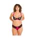 Shorty tanga noir/fuchsia Dragon-4