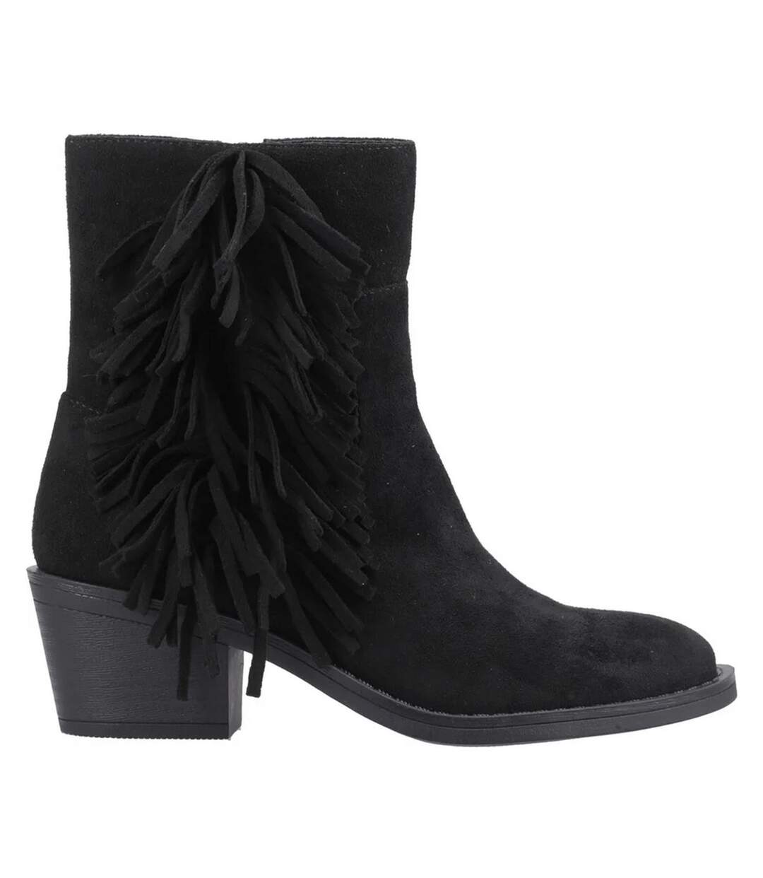 Womens/ladies Yankee Tassel Cowboy Boots Black Rocket Dog-3