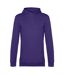 Sweat à capuche homme violet B&C