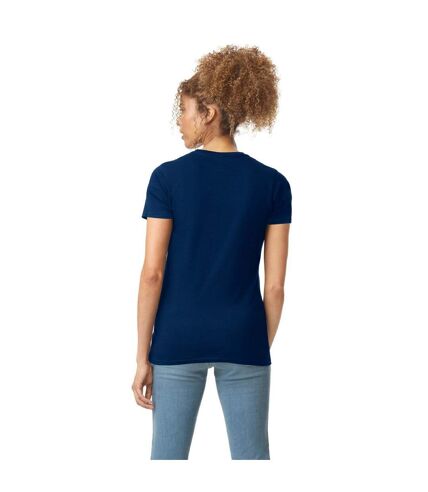 Gildan Womens/Ladies Softstyle Plain Ringspun Cotton Fitted T-Shirt (Navy) - UTPC5864