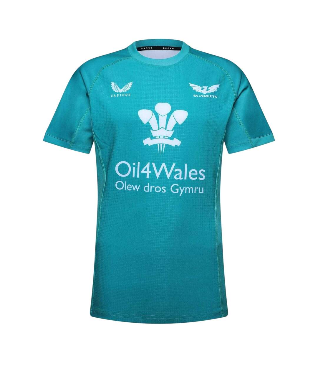 Maillot Extérieur Motif/style Scarlets 2023/2024 Homme Vert Émeraude Castore-1