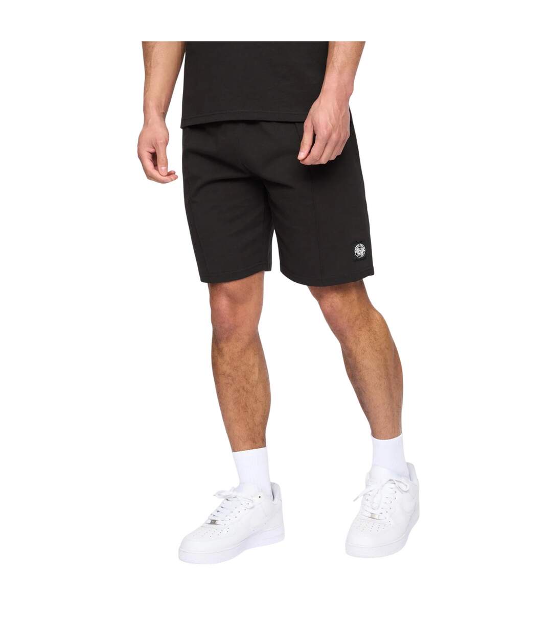 Mens henychill polo and shorts set black Henleys-3