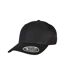 Flexfit Unisex Adult 110 Canvas Structured Trucker Cap (Black)