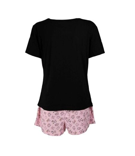 Ensemble De Pyjama Court Manches Courtes Twinkle Little Star Femme Noir Rose Keanu