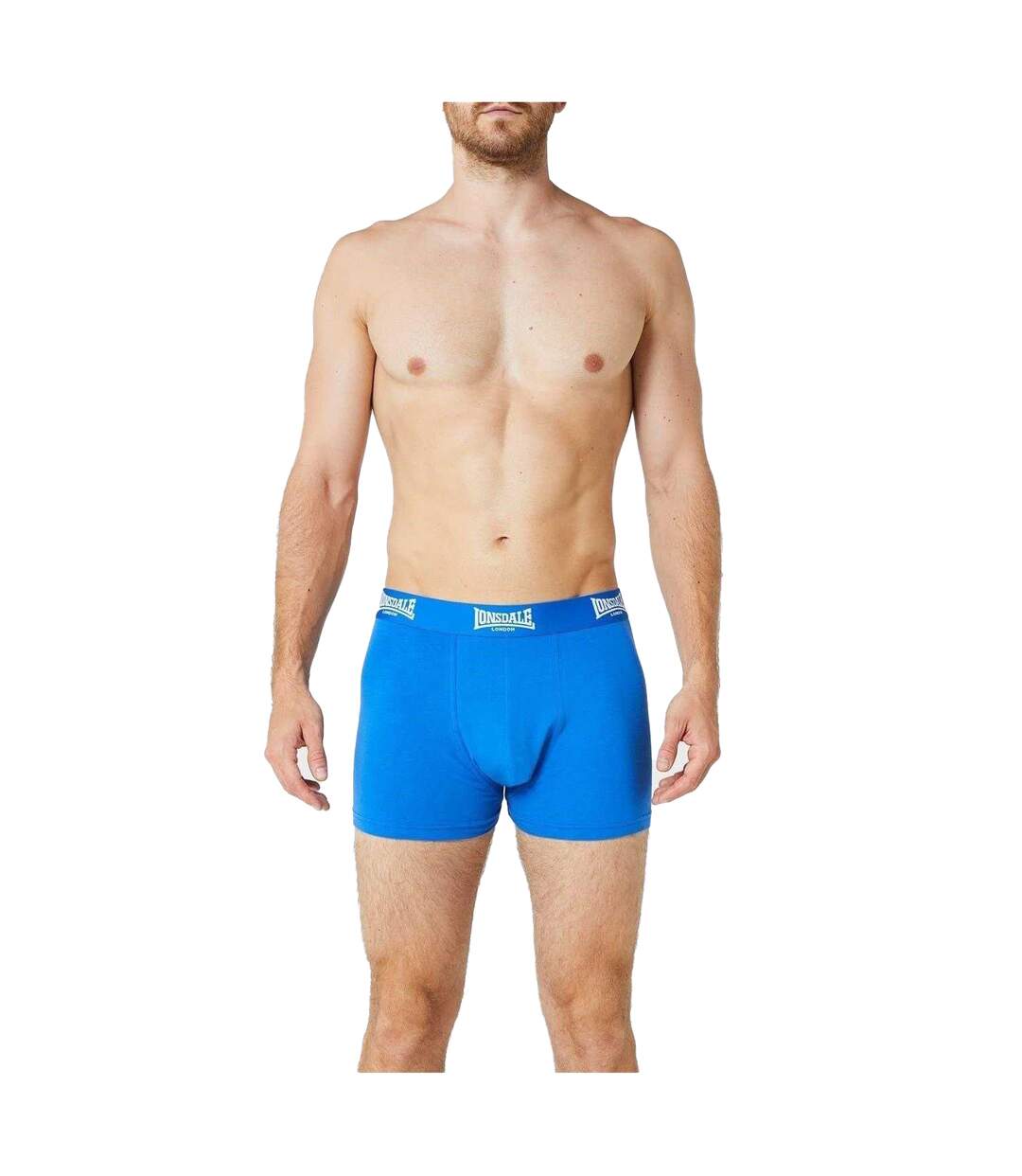 Pack Of 2  Mens Boxer Shorts  Blue Lonsdale-2
