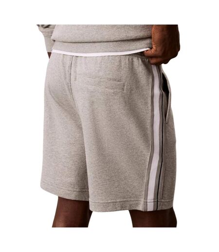 Short gris homme calvin klein jeans logo tape terry