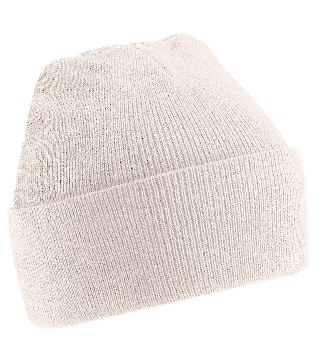 Bonnet tricoté unisexe blanc cassé Beechfield