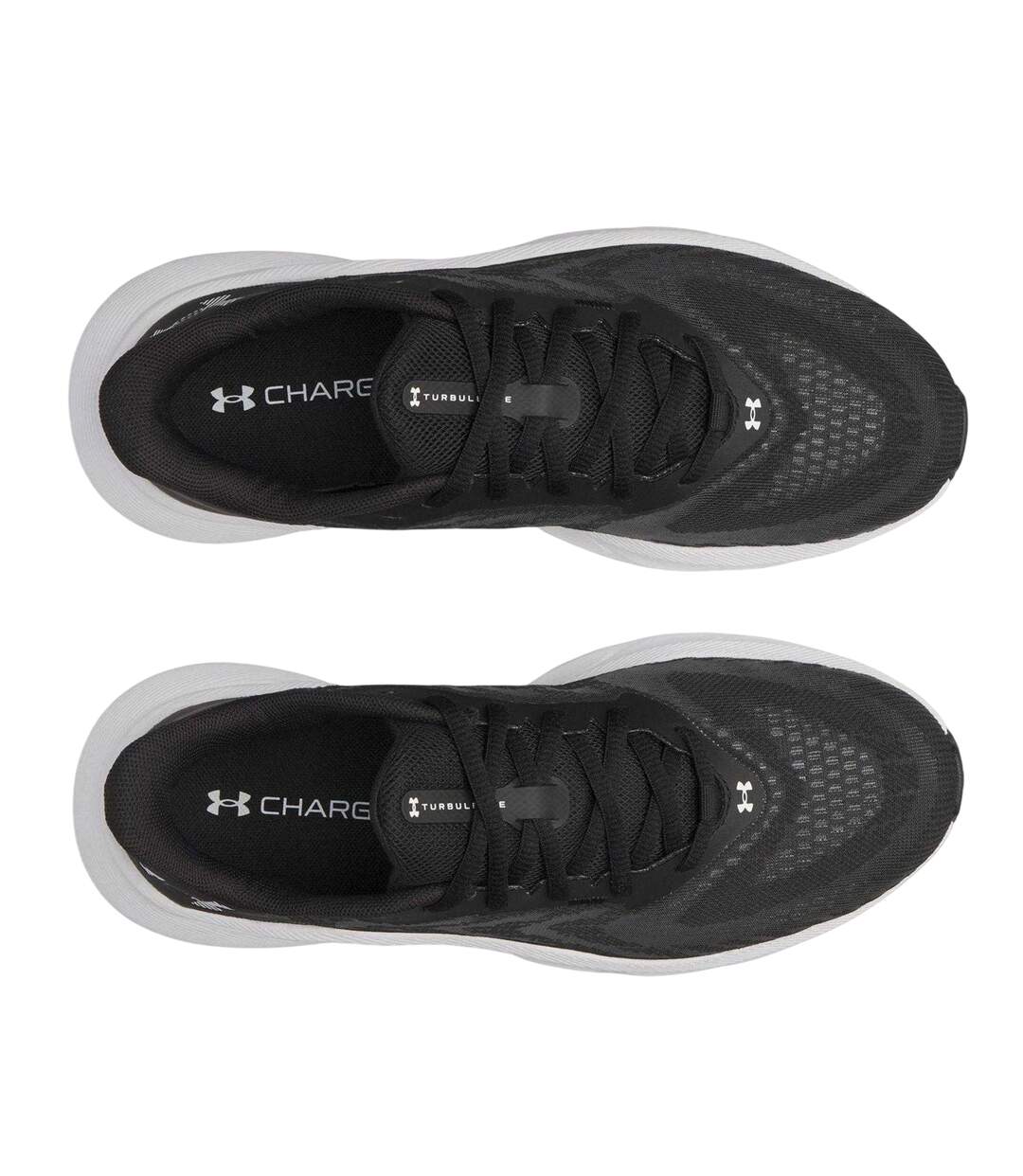Womens/ladies Turbulence 3 Shoes Black White Under Armour-3