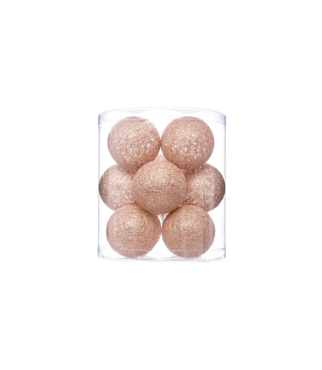 Guirlande LED Glitter 10 Boules 164cm Rose-3