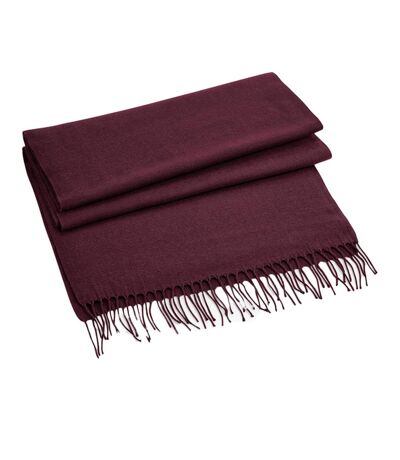 Beechfield Classic Woven Scarf (Burgundy) (One Size)