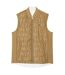 Womens/ladies Quilted Reversible Golf Gilet Beige Lacoste-2