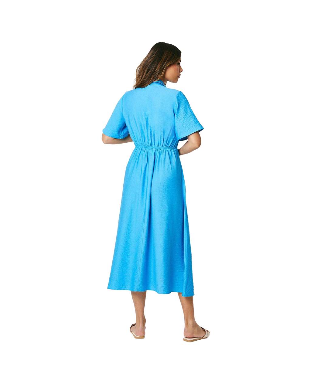 Robe mi-longue femme bleu Principles-2