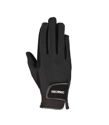 Unisex Adult Logo Riding Gloves Black HYCONIC