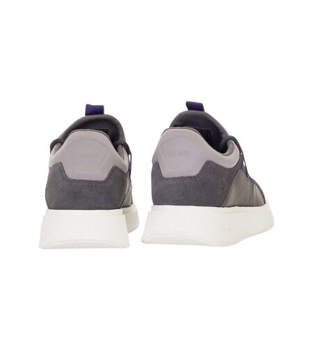 Mens Bulton Leather Running Shoes Grey Hugo Boss