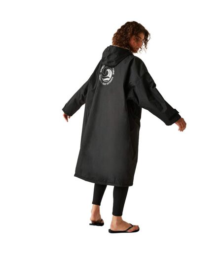 Peignoir à langer imperméable adulte noir Regatta