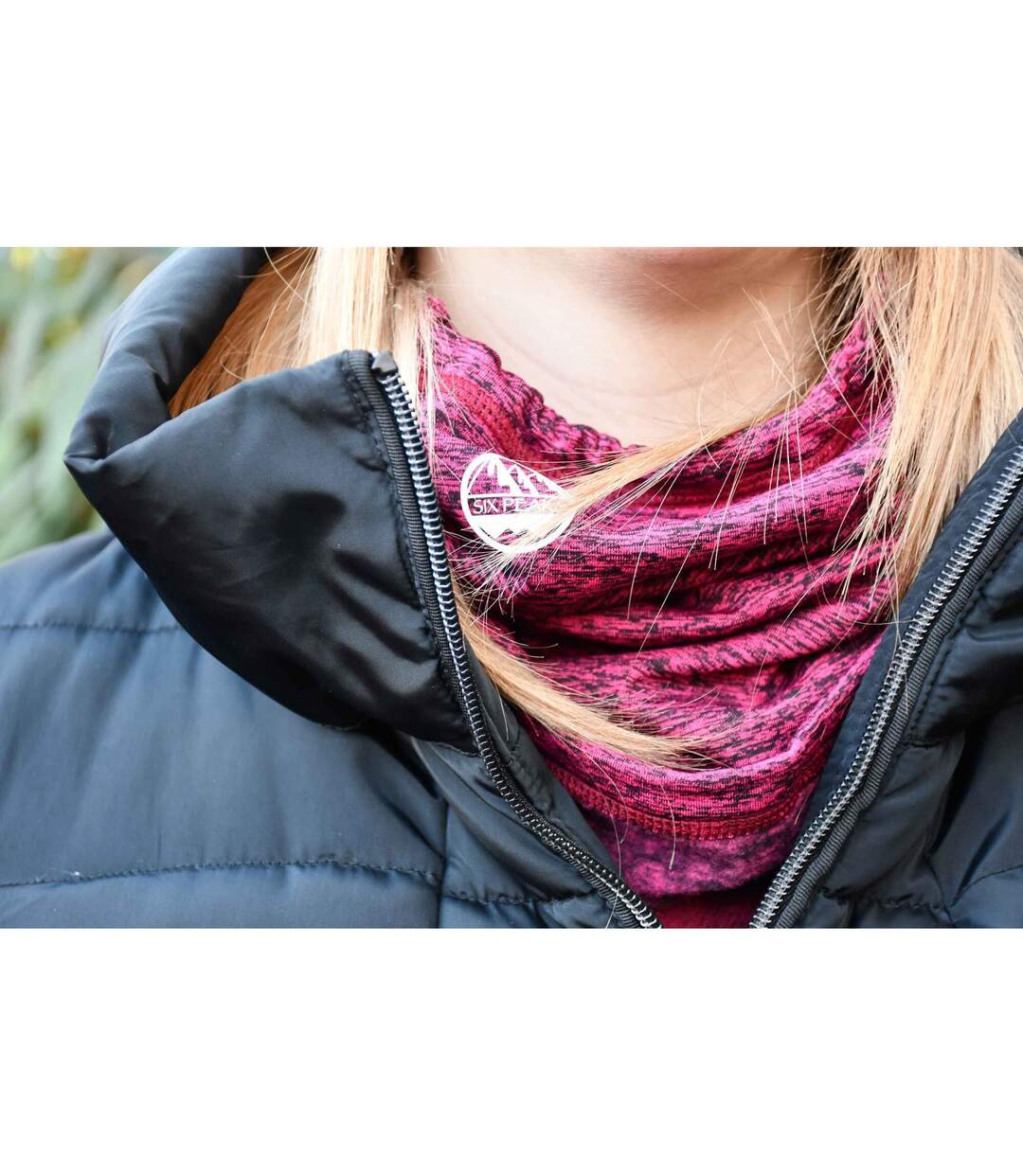 Winter neck warmer pink Six Peaks