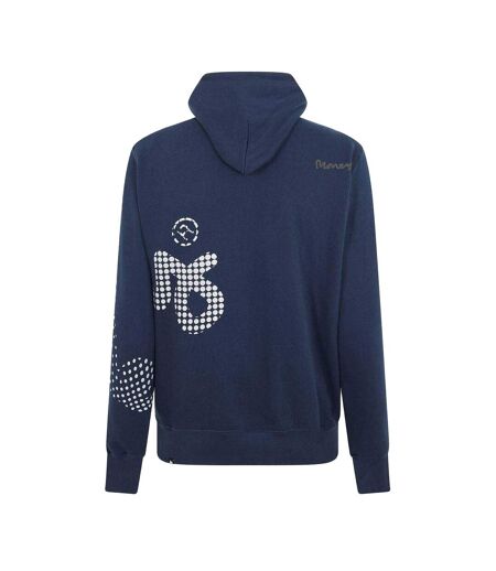Sweat À Capuche Motif/style À Pois Homme Bleu Marine Money