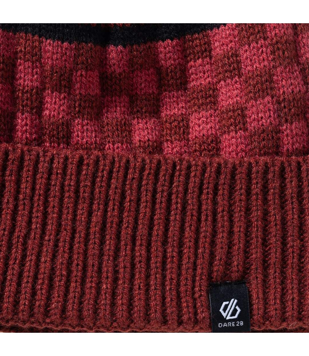 Bonnet À Pompon Motif/style Pompon Homme Rouge Foncé Dare 2B-3