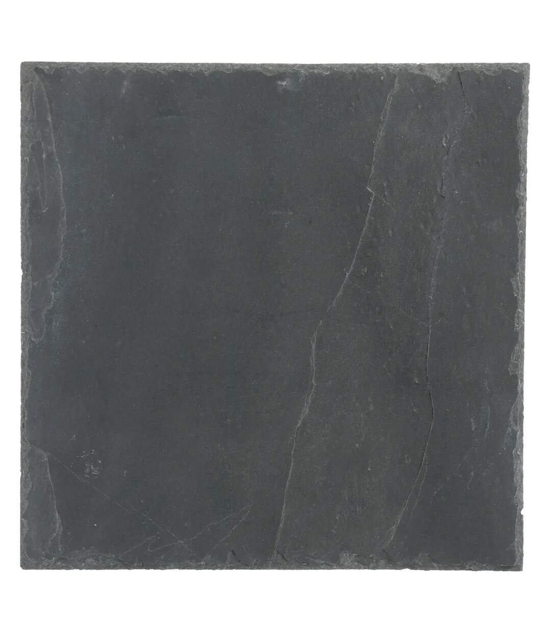 Lot de 6 Assiettes Carrées Ardoise 30cm Gris-1