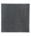 Lot de 6 Assiettes Carrées Ardoise 30cm Gris-1