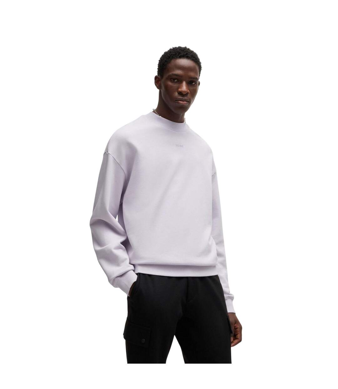 Sweat Dapocrew Homme Violet Hugo-1