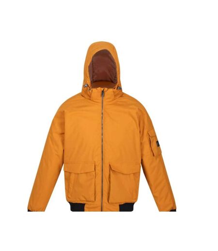 Mens Faizan Hooded Waterproof Jacket Dark Khaki Regatta
