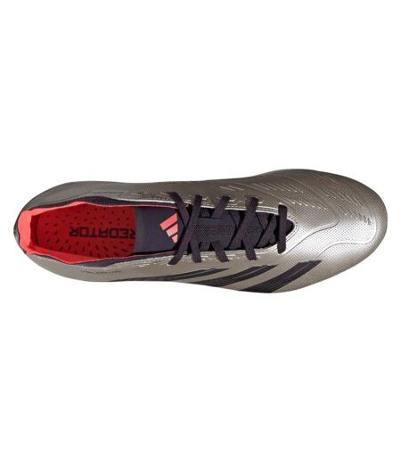 Chaussures De Foot Pour Terrain Ferme Predator League Homme Gris Rouge Adidas