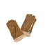 Womens/ladies Buckle Detail Sheepskin Gloves Tan Eastern Counties Leather-1
