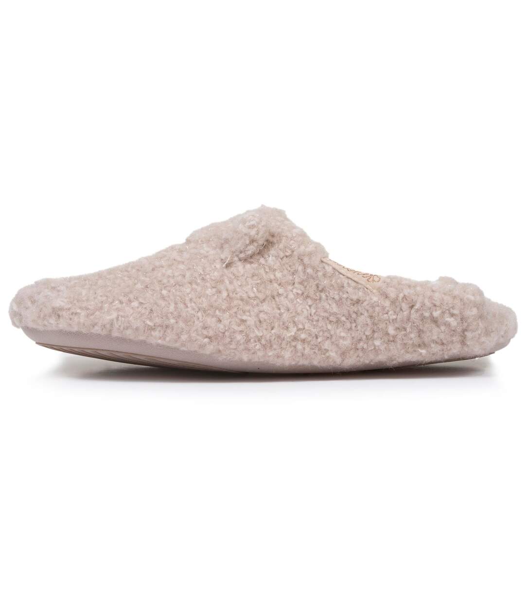 Isotoner Chaussons extra-light Mules femme sherpa, semelle antidérapante-3