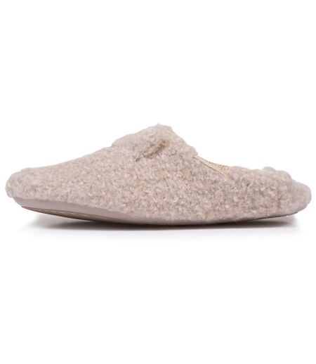 Isotoner Chaussons extra-light Mules femme sherpa, semelle antidérapante
