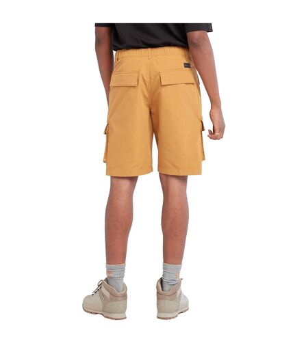Mens Leather Badge Water Repellent Cargo Shorts Wheat Timberland