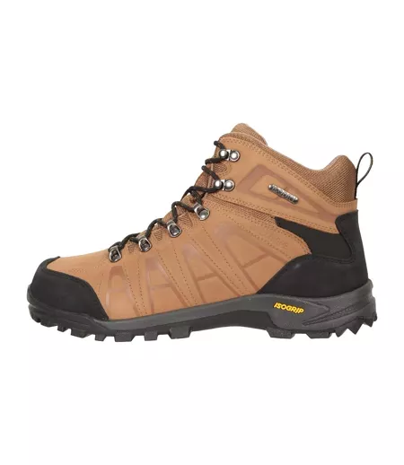 Mens Hurricane Extreme Leather Isogrip Waterproof Boots Brown Mountain Warehouse