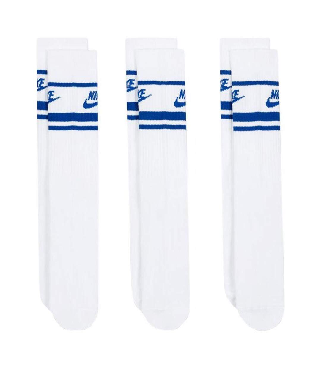 Chaussettes Sportswear Essential Adulte Blanc Bleu Nike-3