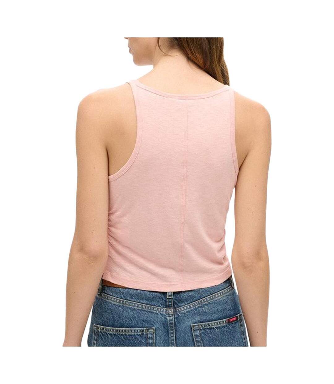 Débardeur rose femme superdry superdry ruched - l-2