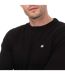 Mens Argentina Knitted Cotton Crew Neck Sweatshirt Black Weekend Offender-3