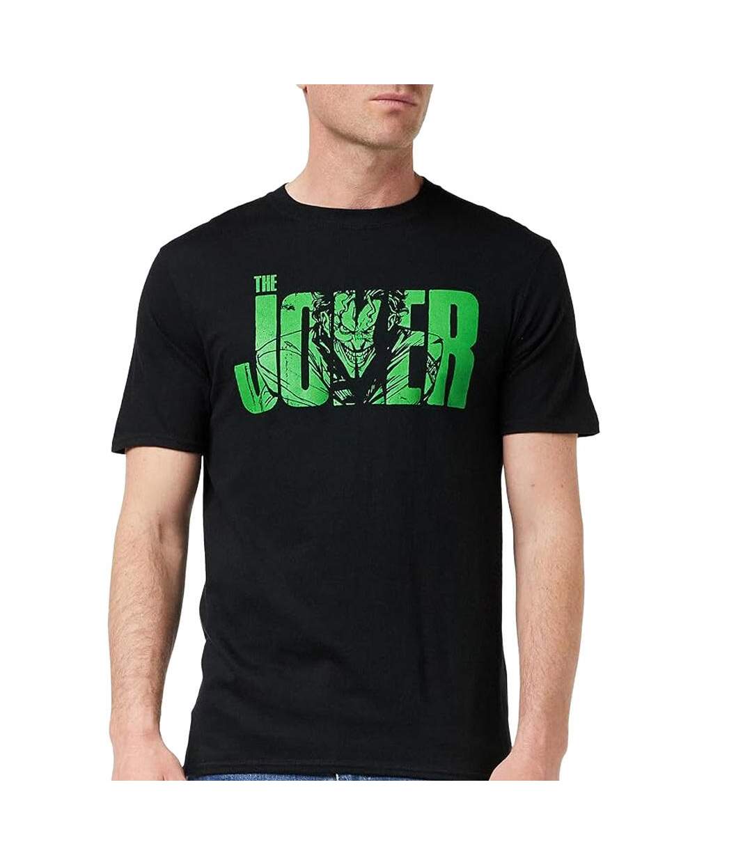 T-Shirt noir homme dc comics joker-1