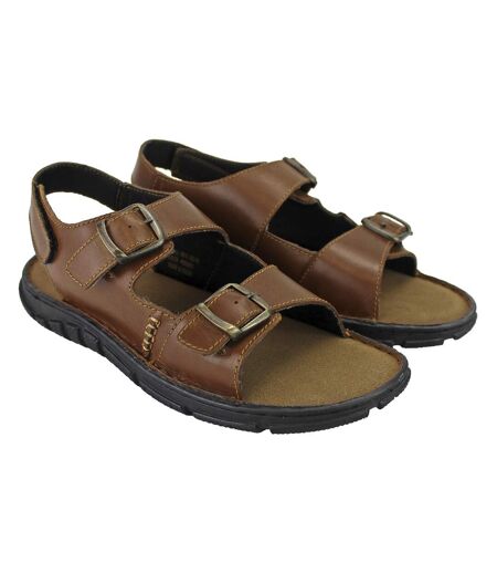 Dunlop - Sandales d'été en cuir pour homme, idéales pour la plage et la marche