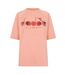 T-shirt Manches Raglan Motif/style Fleurs Femme Corail Rouge Diadora-1