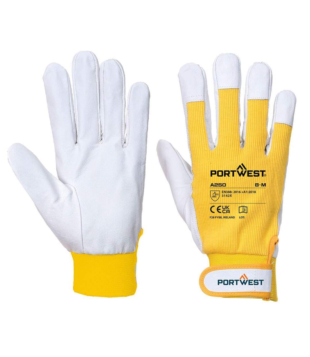 Gants a250 tergsus l jaune Portwest-1