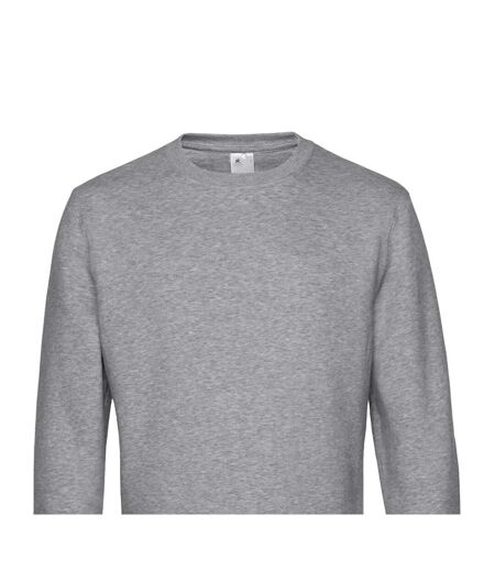 Mens King Sweatshirt Heather Grey B&C