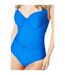 Maillot de bain 1 pièce femme bleu cobalt Gorgeous