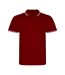 AWDis Mens Stretch Tipped Piqu Polo Shirt (Red/White) - UTPC3155