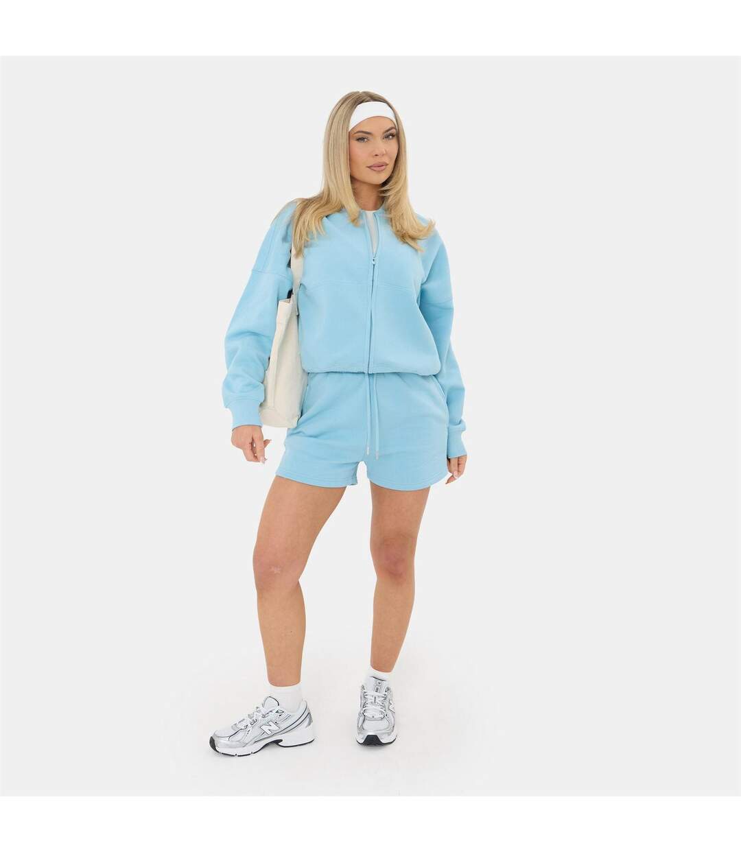 Womens/ladies Jersey Shorts Blue I Saw It First-1